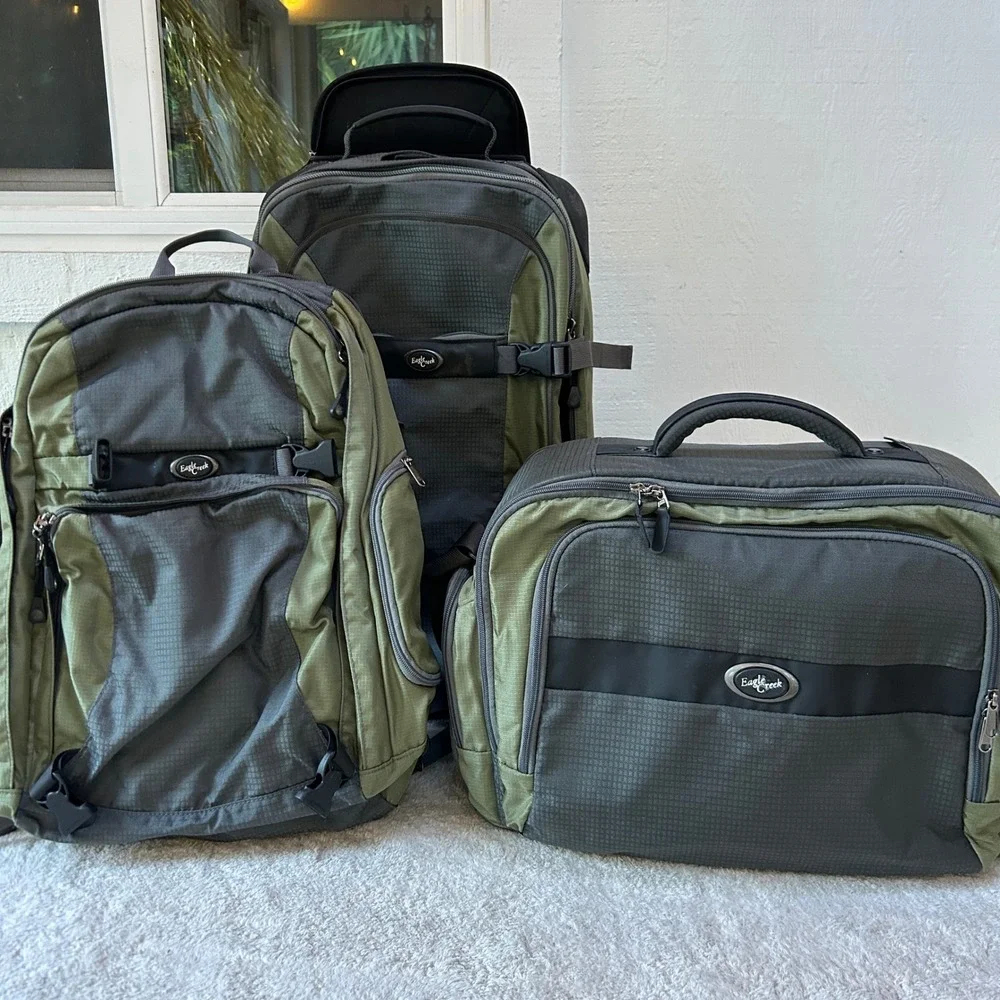 Eagle Creek 3 Piece Travel Set Switchback MAX ES22 w/backpack & CarryOn ES Tote